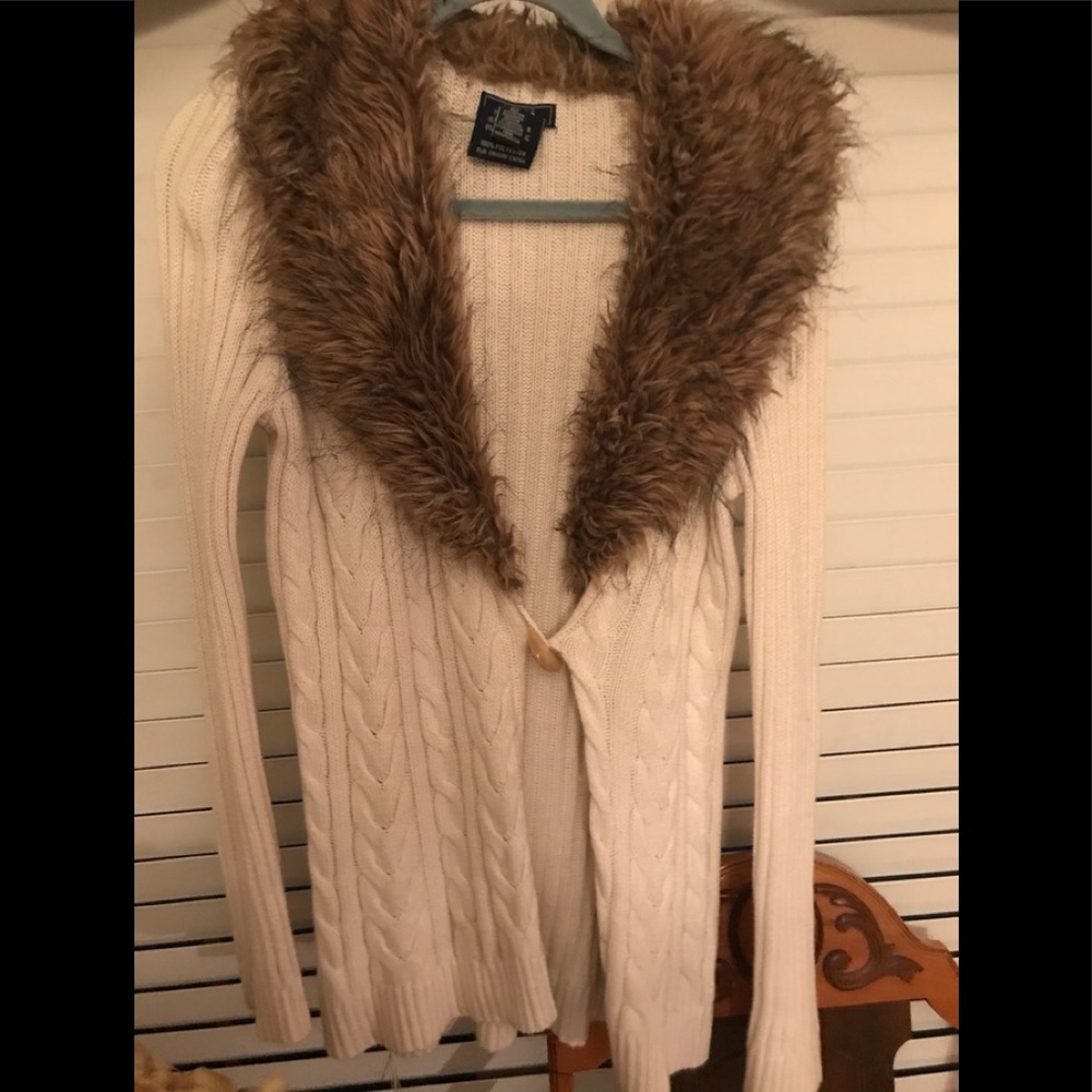 Chaps size large cardigan